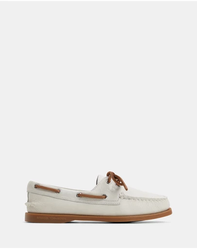 Sperry - A/O 2-Eye Leather White Gum- Women's