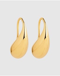 Najo - Eau Yellow Gold Earrings