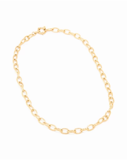 Lovisa - Waterproof Gold Plated Stainless Steel Dainty Clasp Chain Necklace