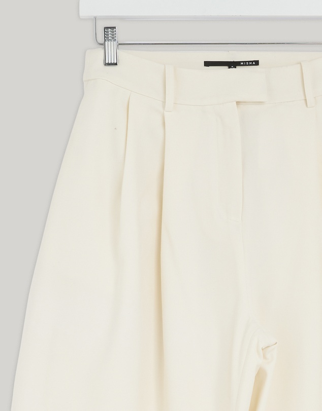 Revibe - Repaired MISHA Mezzaluna Pleated Barrell Leg Trousers - AU 10