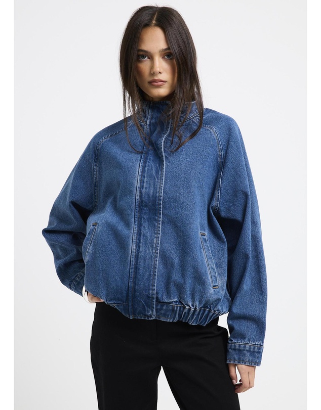 Insight - Talia Denim Funnel Jacket