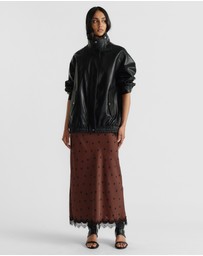 Decjuba - Penny Lace Trim Maxi Skirt