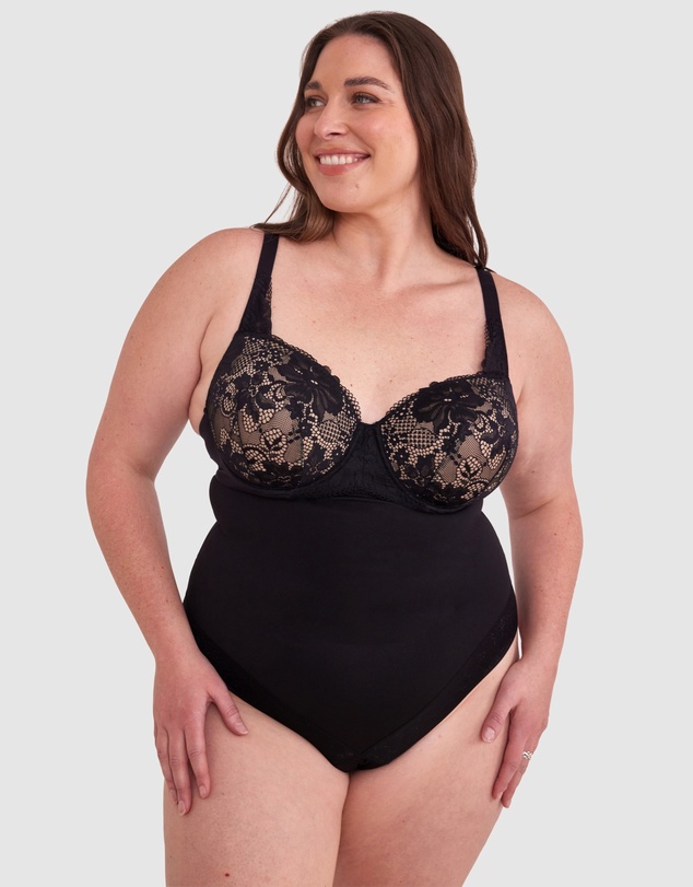 Bras N Things - Luxe Solutions Control High Waisted V String - Black