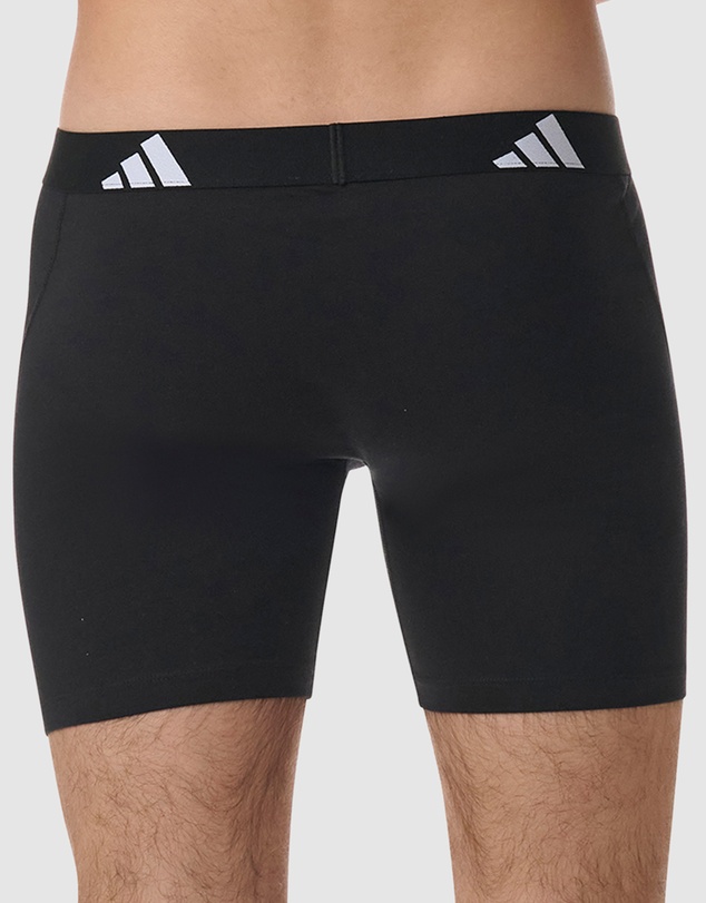 adidas Sportswear - 3 Pack Active Flex Cotton Boxer Brief Underwear
