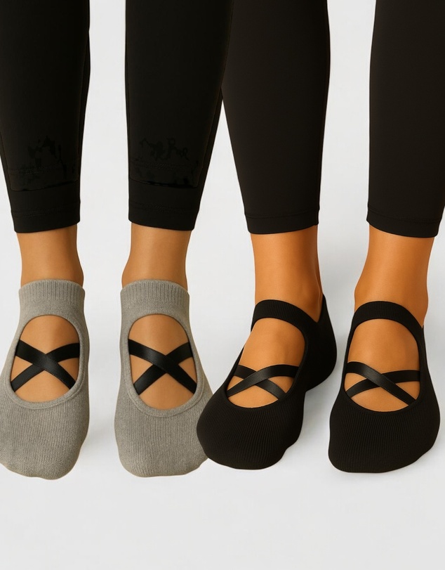High Heel Jungle - Pilates Grip Socks - 2 Pack