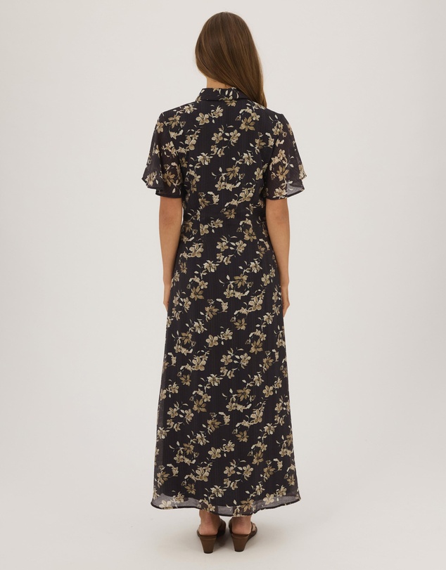 Atmos&Here - Kate Pin Tuck Detail Midi Shirt Dress