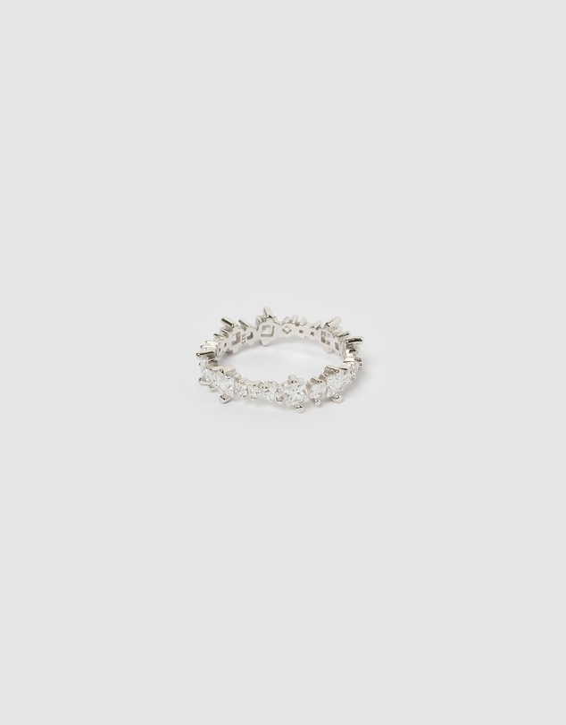 Izoa - Lyla Ring Silver Clear
