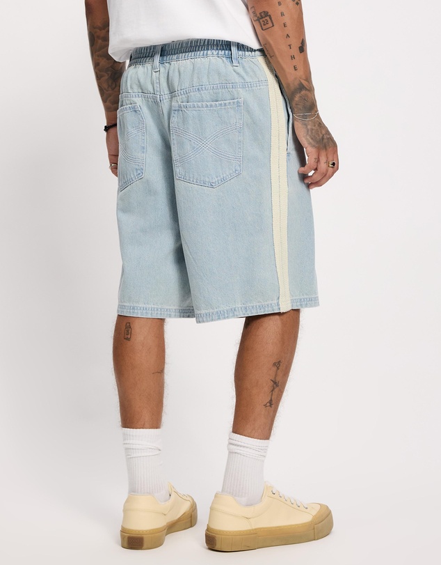 Zanerobe - Stitched Pintuck Denim Shorts