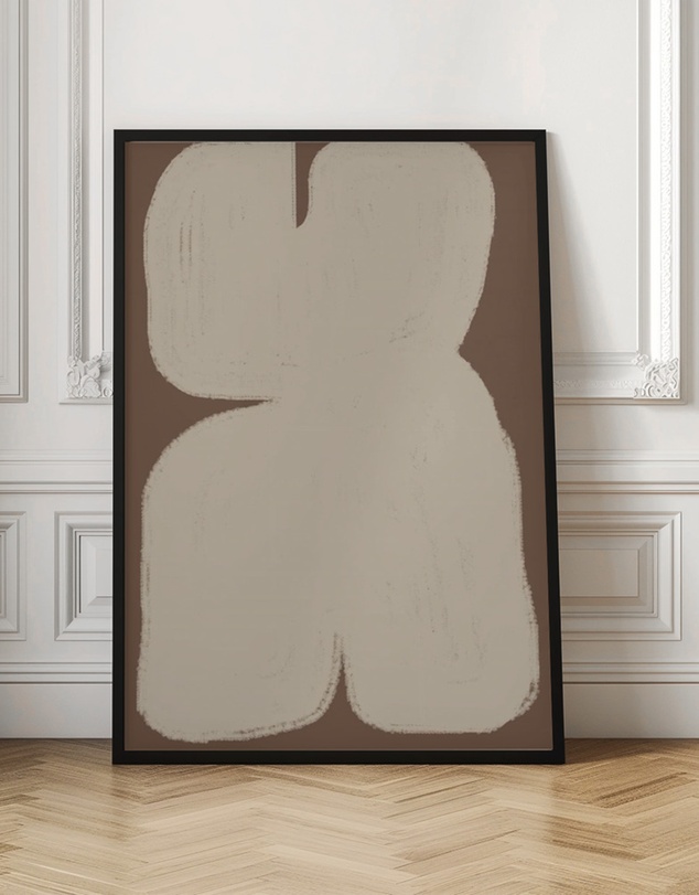 Olive et Oriel - Shape Geometric Art by The Miuus Studio Art Print