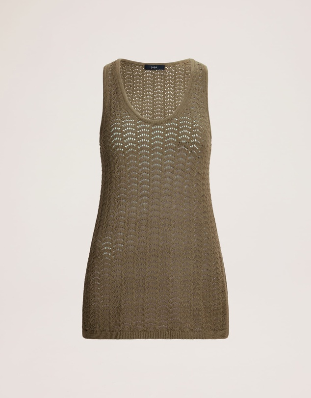 SABA - Prue Cotton Crochet Tank