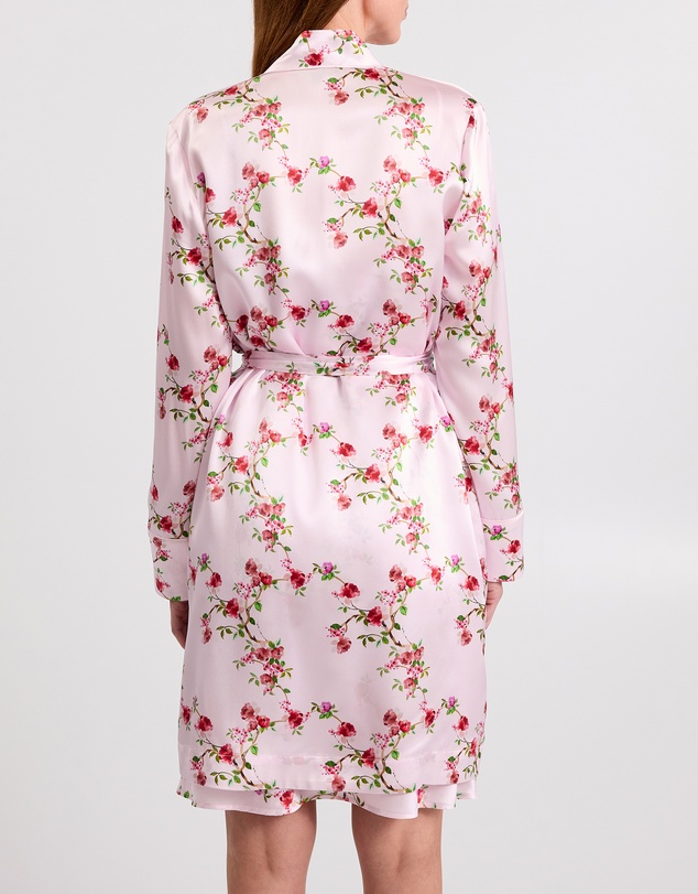 David Lawrence - Posey Short Silk Sleep Robe