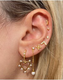 Izoa - Caitlin Huggie Earrings
