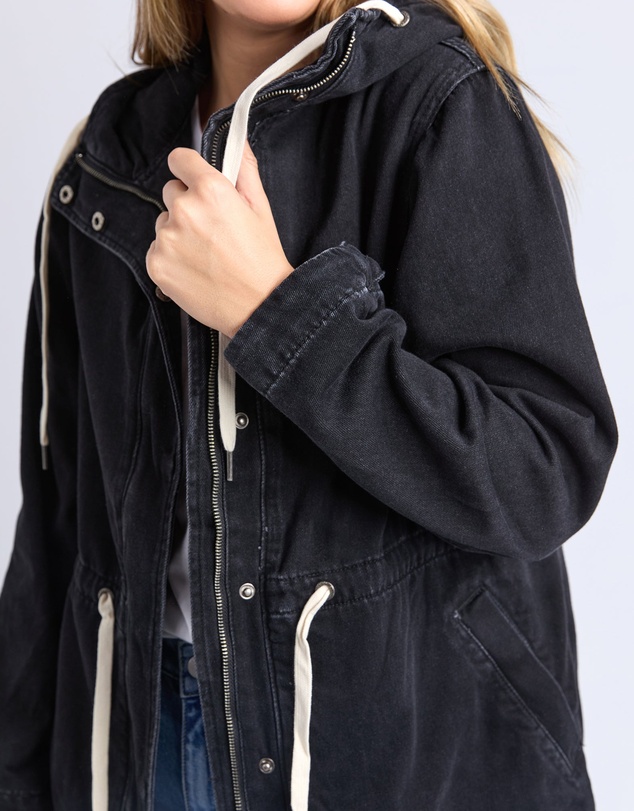 Foxwood - Kingston Anorak Washed Black
