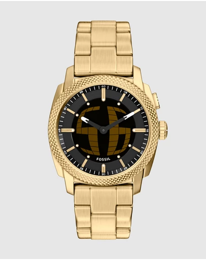 Fossil - Machine Gold Tone Analogue-Digital Watch