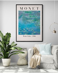 Inka Arthouse - Water Lilies by Claude Monet Art Print
