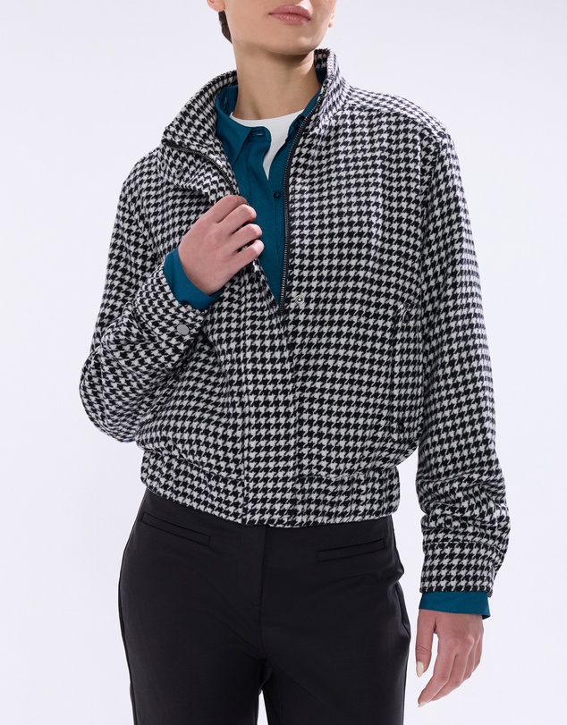 Marcs - Quinn Houndstooth Bomber Jacket