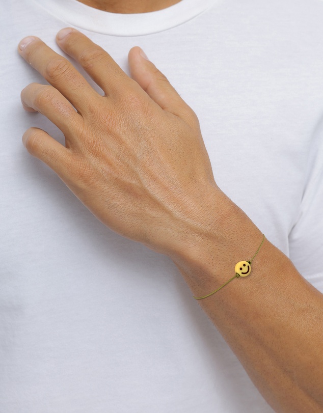 Kuzzoi - ICONIC EXCLUSIVE - Nylon Bracelet with Smiling Face Bead