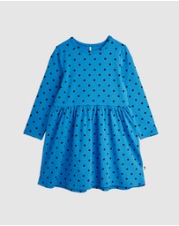 Mini Rodini - Polka Dots AOP LS Dress - Babies-Teens