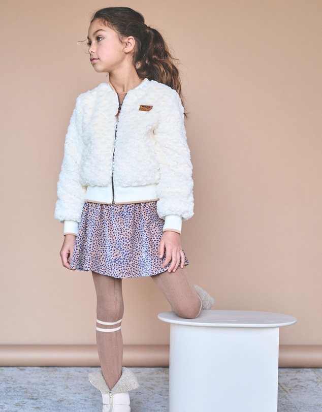 NONO - Doris Faux Fur Bomber Jacket - Kids-Teens