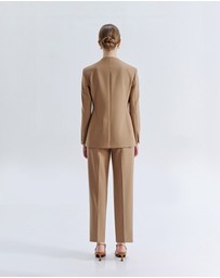 IDA+S - Sienna Wool Collarless Suit Jacket