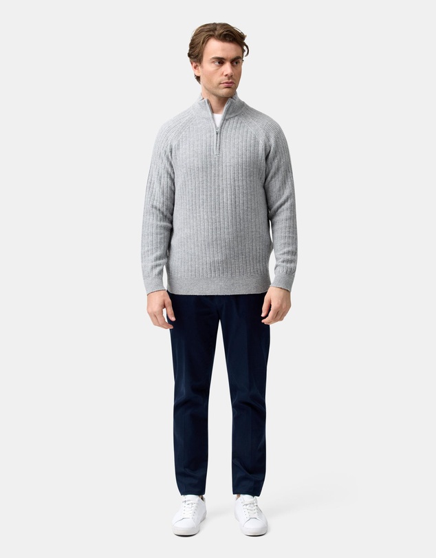 Brooksfield - Half Zipped Knit