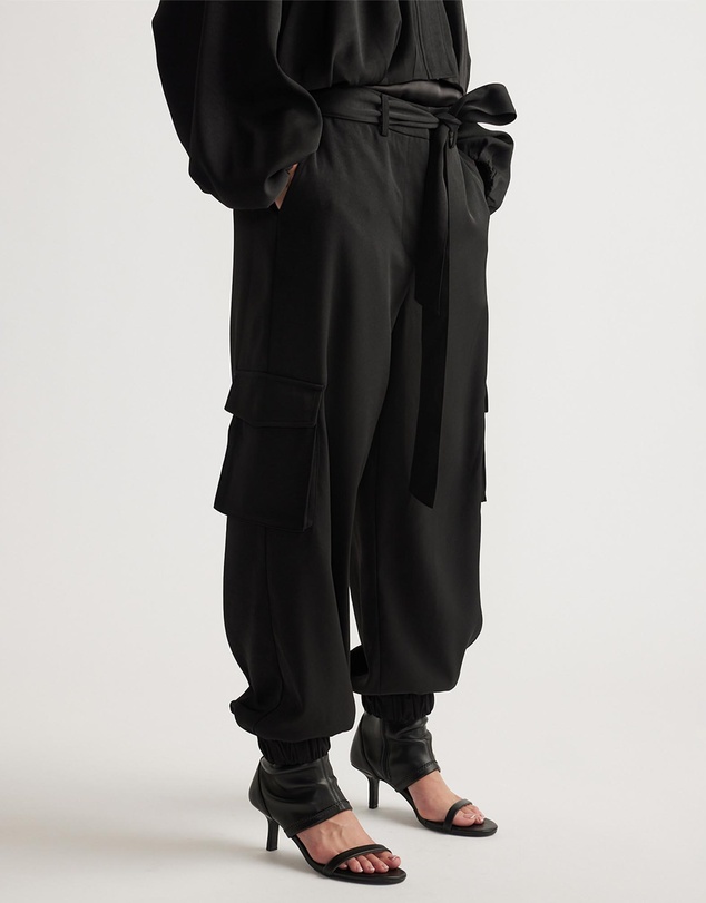 Decjuba - Stella Satin Cargo Pants