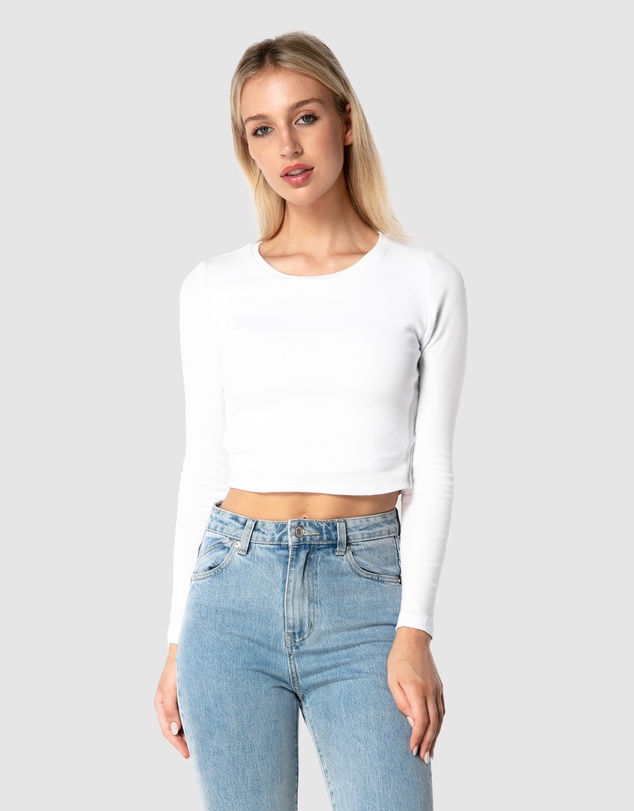 ONEBYONE - Classic Longsleeve Crop Tee
