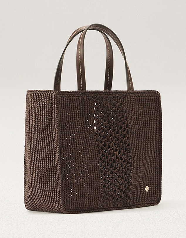 Helen Kaminski - Arleth Raffia Crochet Mini Tote