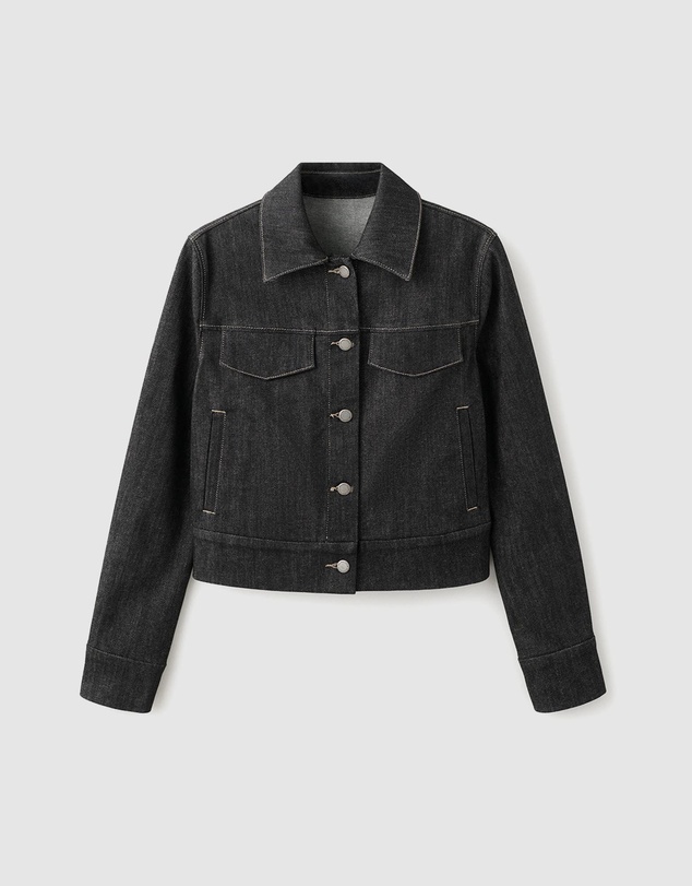 M.N.G - Fitted Denim Jacket With Pockets