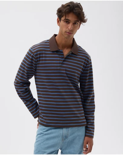 AERE - Organic Cotton Rugby Polo
