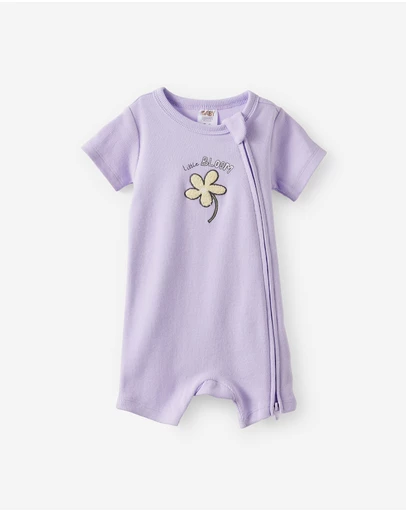 Cotton On Kids - Growie Short Sleeve Zip Romper