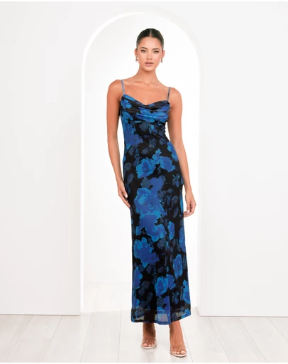 Pilgrim - Kendra Cowl Neck Mesh Dress