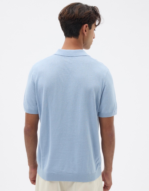 AERE - Linen Blend Knit Polo