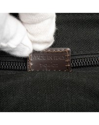 Pre-Loved by Azura Reborn - Pre-Loved Smoke Check Coated Canvas and Leather Crossbody