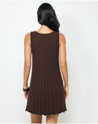 AERE - Zia Rib Knit Mini Dress