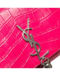 Pre-Loved by Azura Reborn - Pre-Loved Medium Croc Embossed Leather Kate Tassel Crossbody
