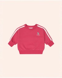 Huxbaby - Cherry Racer Stripe Sweatshirt - Babies-Kids