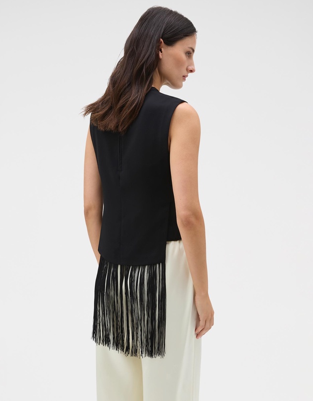 Oroton - Fringe Detail Top