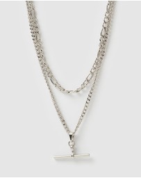Arms Of Eve - Marcella Double Stack Silver Necklace