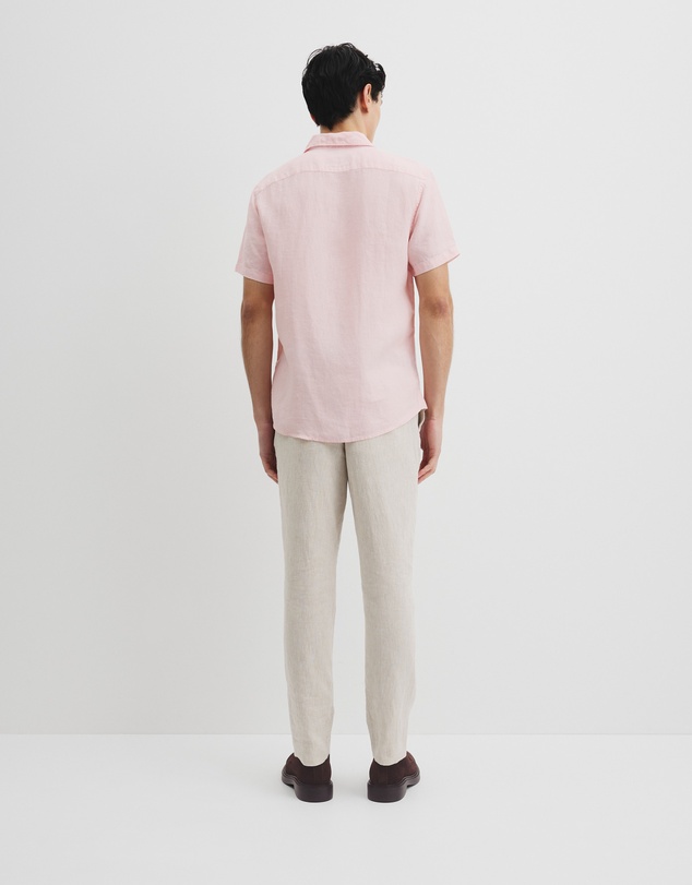 Country Road - Organically Grown Linen Regular Fit Short Sleeve Shirt
