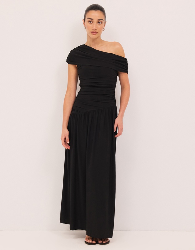 Calli - Aurelia Draped Jersey Maxi Dress
