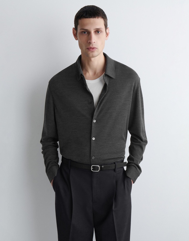 COS - Wool-Blend Jersey Shirt