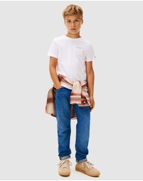 Tommy Hilfiger - Unisex Logo Crew Neck T-Shirt - Kids