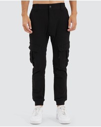 Nena & Pasadena - F150 Slim Nylon Cargo Joggers