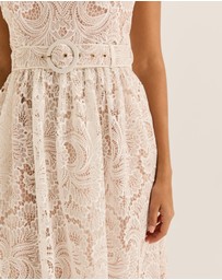 Review - Illusion Lace Midi Dress