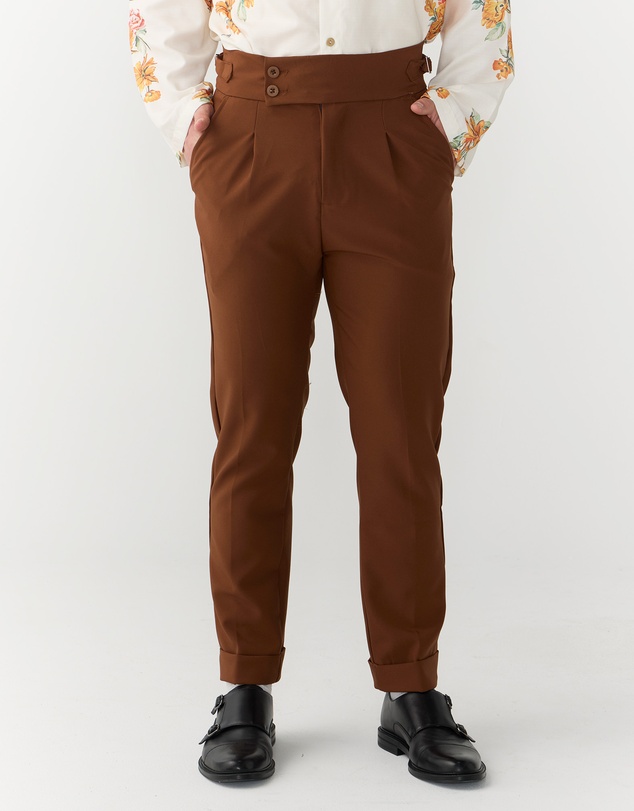 Justin Cassin - Vittori High Waist Cropped Pants