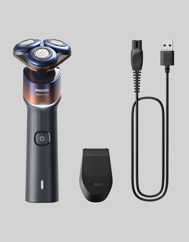 Philips - Philips Shaver Series 5000X, Skin Protect technology Black / Orange