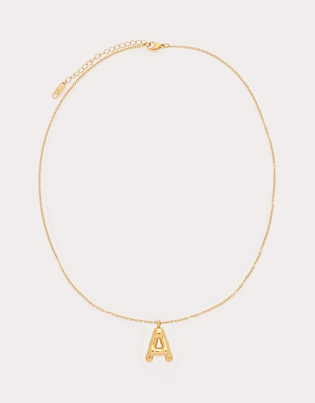 Petit Moments - Bubble Initial Necklace - All Letters