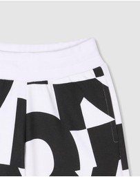 DKNY - Abstract Logo Bermuda Shorts - Kids-Teens