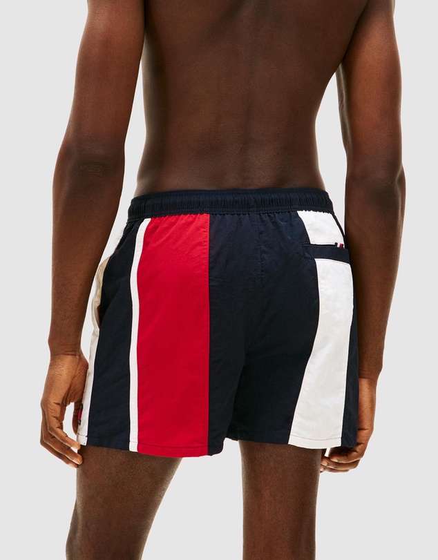 Tommy Hilfiger - Heritage Colour-Blocked Mid Length Swim Shorts
